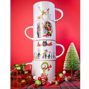 Grinch 15oz 4pk Ceramic Holiday Mugs in Gift Box